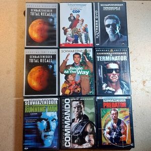 Arnold Schwarzenegger DVD Lot